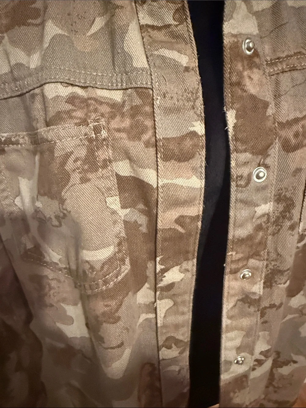 Women Camouflage Field Jacket - Desert Camo Brown/Beige